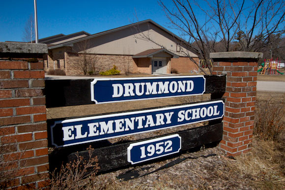 Drummond Elementary School is a small island school in the U.P.