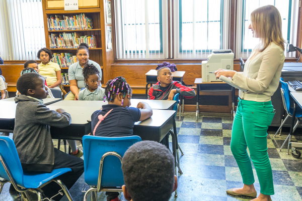 Students at Cooke Elementary in Detroit