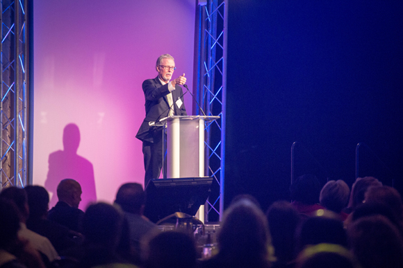 State Superintendent Mike Flanagan presents at the Governor's 2015 Education and Economic Summit.