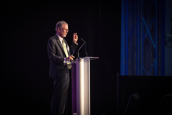 State Superintendent Mike Flanagan presents at the Governor's 2015 Education and Economic Summit.