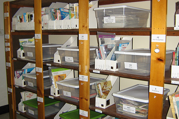 Books and other learning materials ready to go for Zeeland Public Schools' summer learning programs.