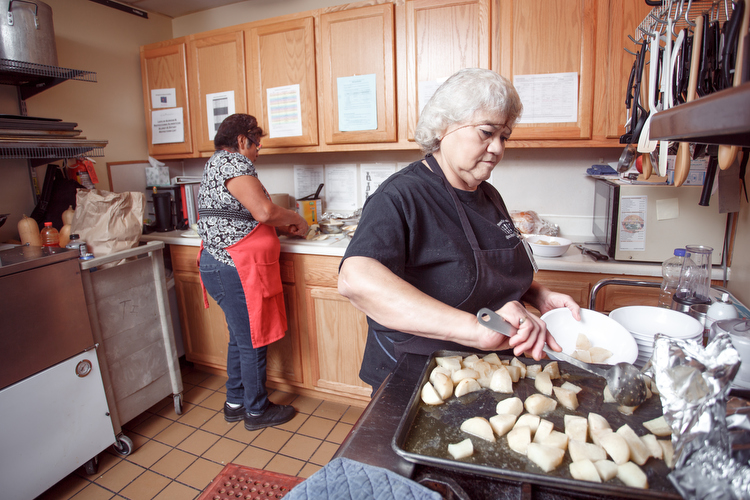 In the kitchen at the Migrant Head Start Program in Sparta. Photo by Autumn Johnson