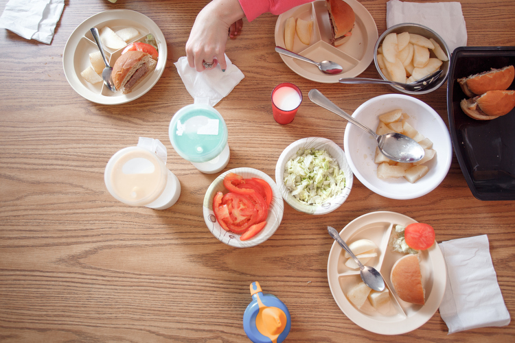 A lunch table at the Migrant Head Start Program in Sparta. Photo by Autumn Johnson