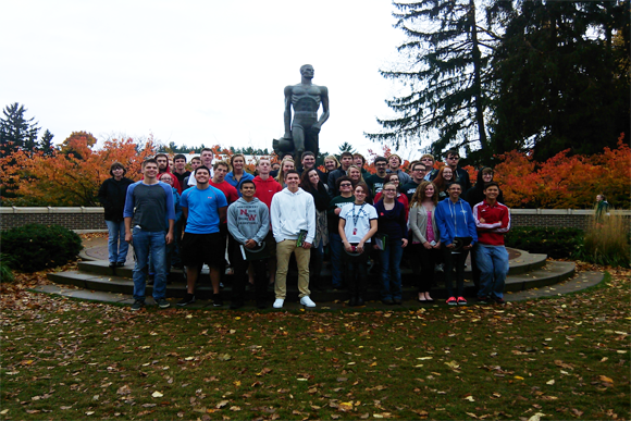Northwest Community Schools students visit Michigan State University.