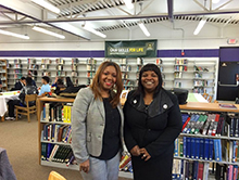 Brenda Carter and Superintendent Kelley Williams