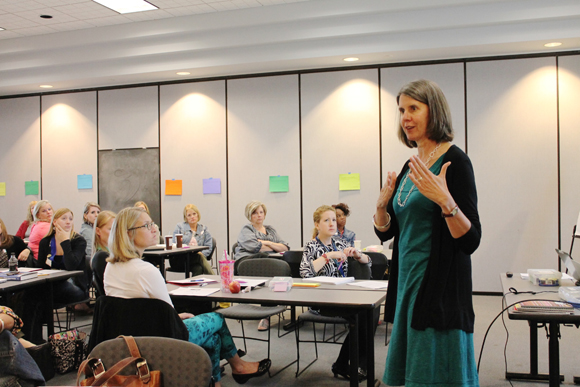 Eastern Michigan University Professor Cathy Fleischer is one of the university partners that is working with SOEL participants to strengthen their knowledge of literacy instructional methods.