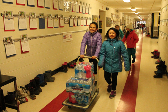 The Genesee ISD is becoming the trusted source of water for many families, distributing water to all of their local school districts and providing busing to schools for those who do not have transportation.